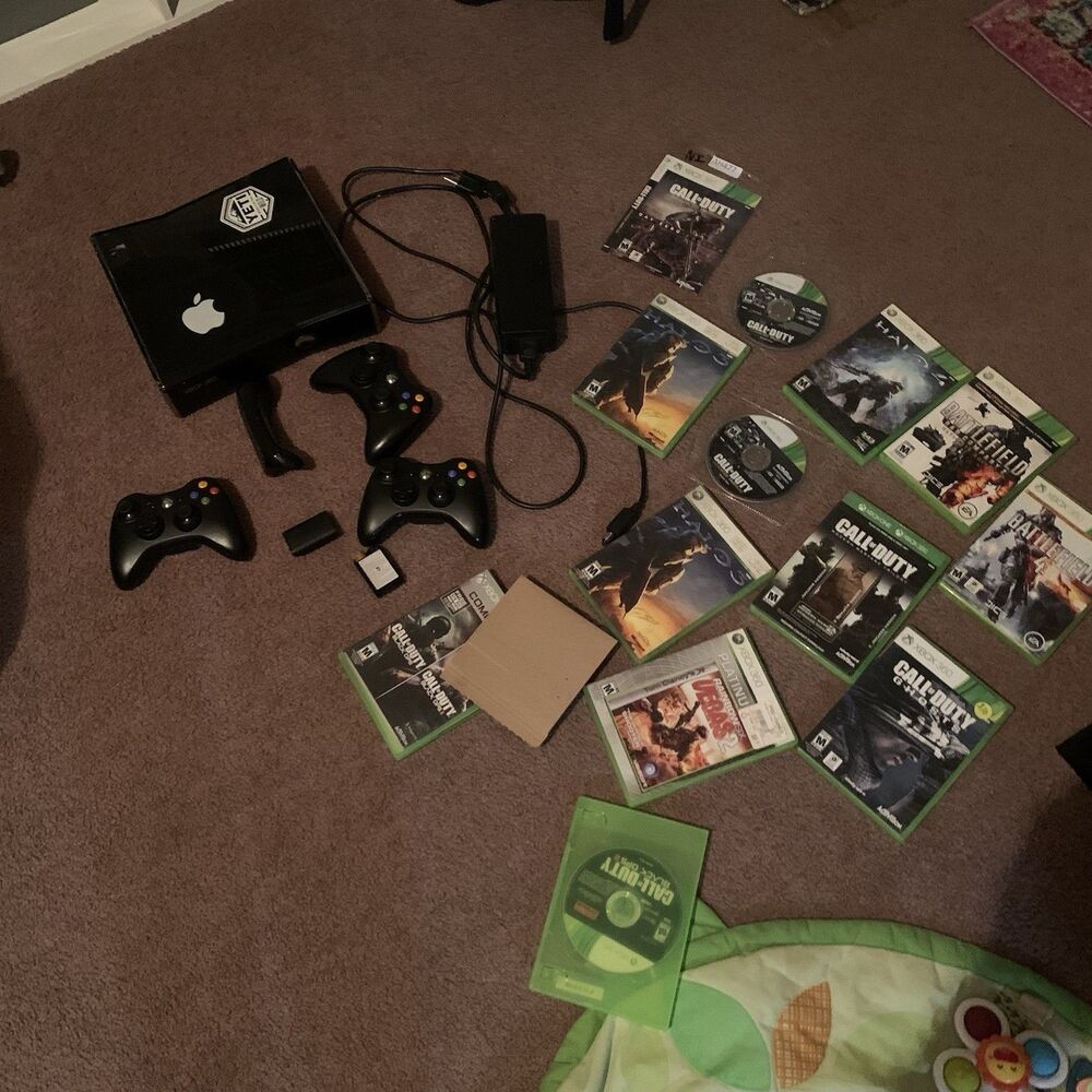 Microsoft Xbox 360 COD Halo Console Bundle Lot + More (Super Pack)